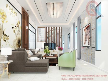 NỘI THẤT PHÒNG KHÁCH (DIỆN TÍCH 6M X 8M)